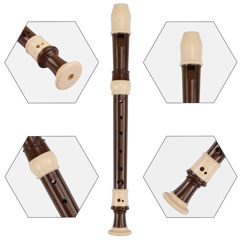 EastyGold Recorder 8 Hole Descant Flauta Soprano Recorder Professional Treble Flute Baroque Style C Key for Kids Children With Fingering Chart Instructions - Image 5